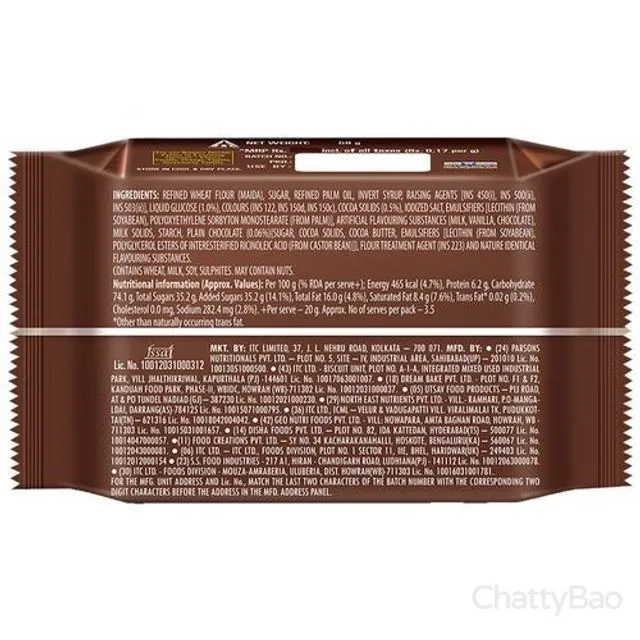 Sunfeast Bounce Creme Biscuits - Choco 58 g view 2