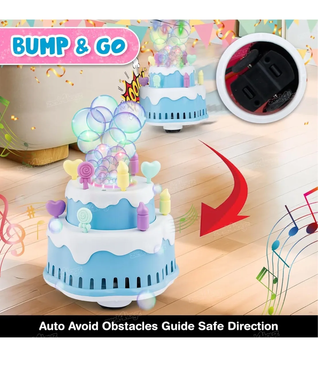 Happy Birthday Music Cake Toy view 3