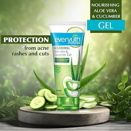 Everyuth Naturals Nourishing Aloe Vera & Cucumber Gel 150 g view 5
