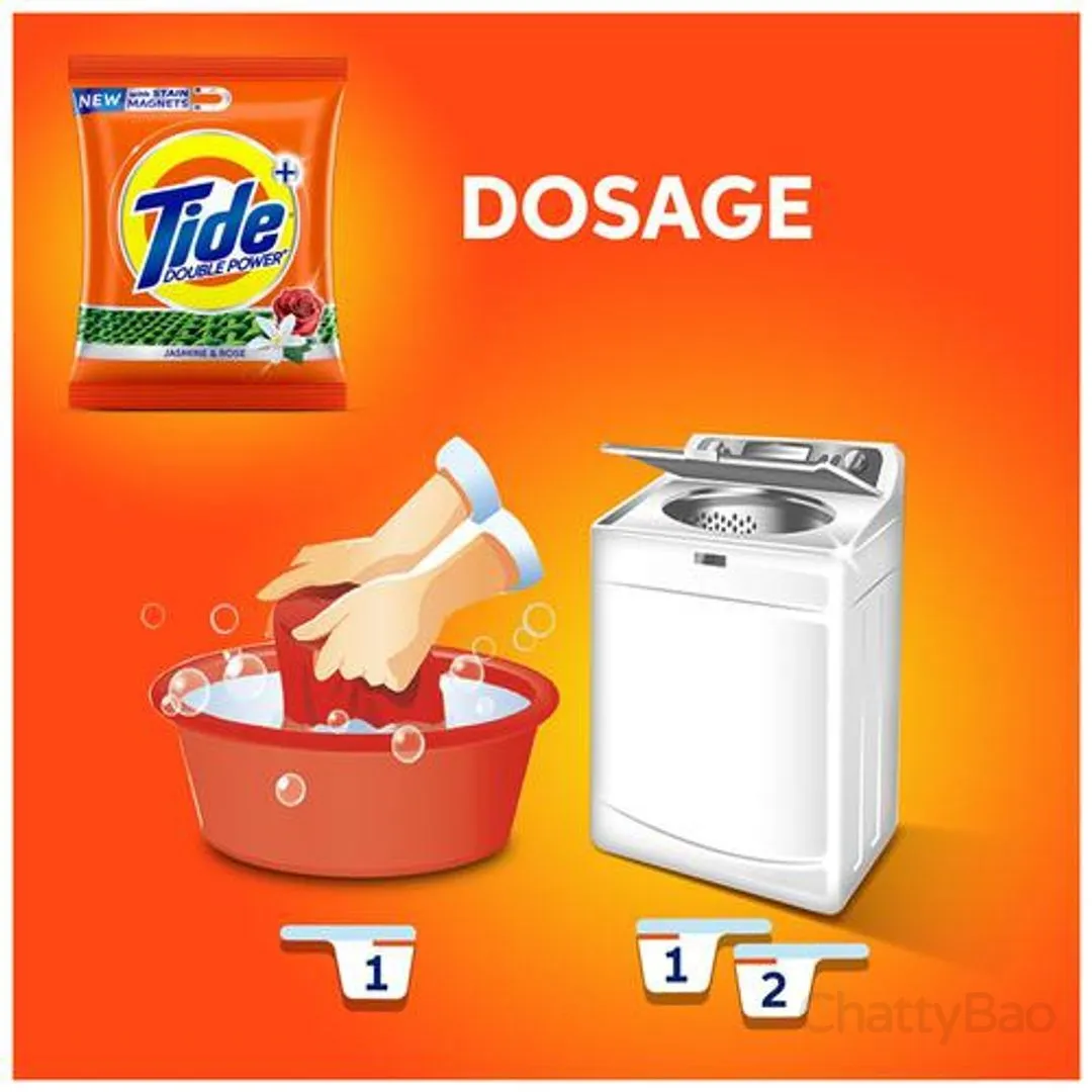 Tide Detergent Washing Powder - Lemon & Mint 1 Kg view 3