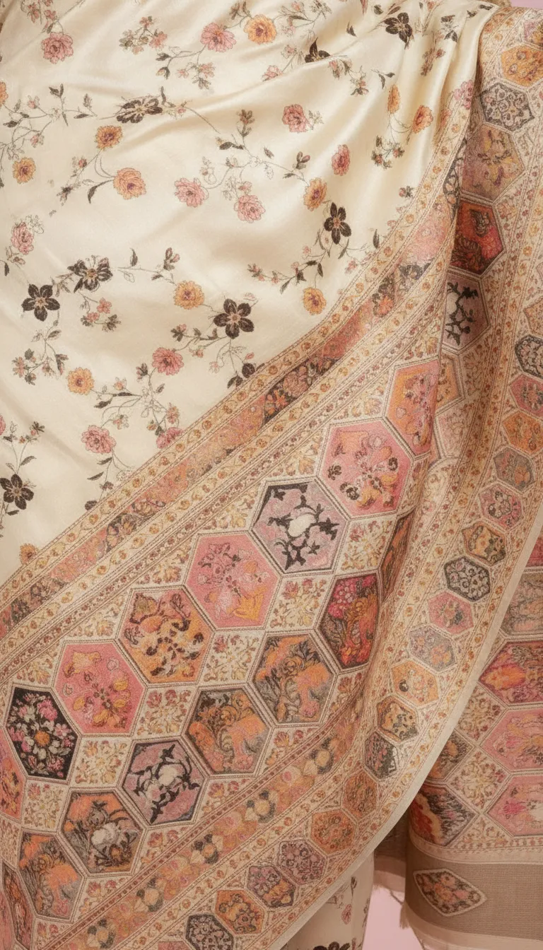 Embroidered Banarasi Saree. view 3