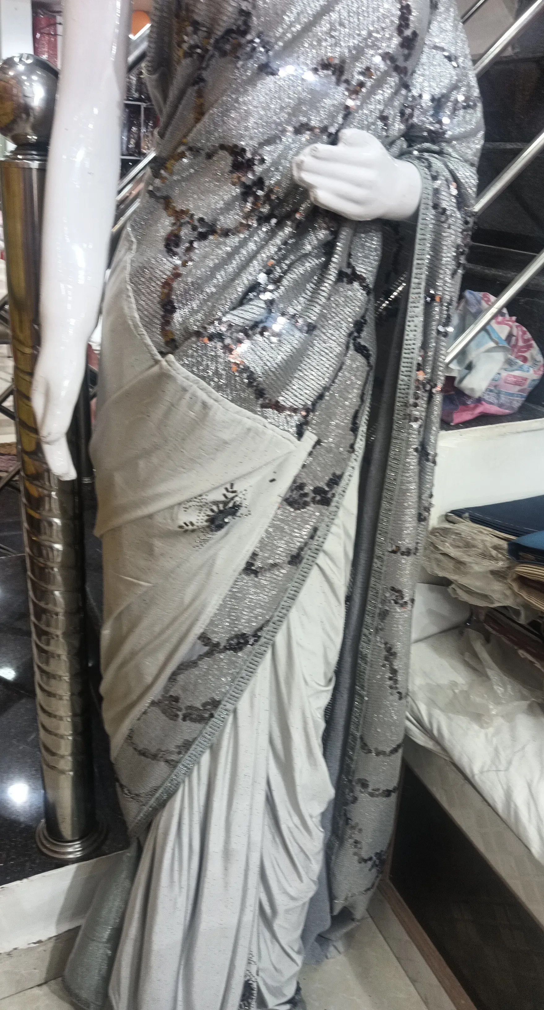 Sequin Saree view 3
