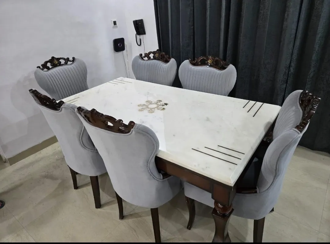 Luxury Marble Dining Set view 2