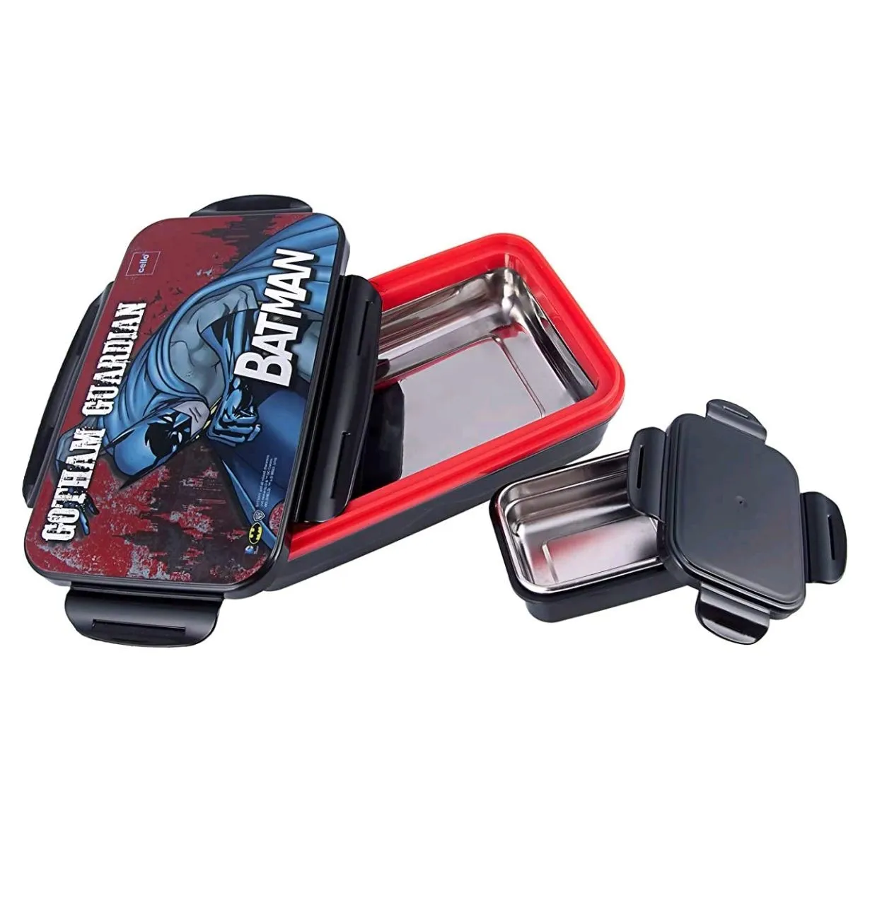 Cello Hi-Lunch Deluxe Lunch Box, Batman, 1 Pcs view 2