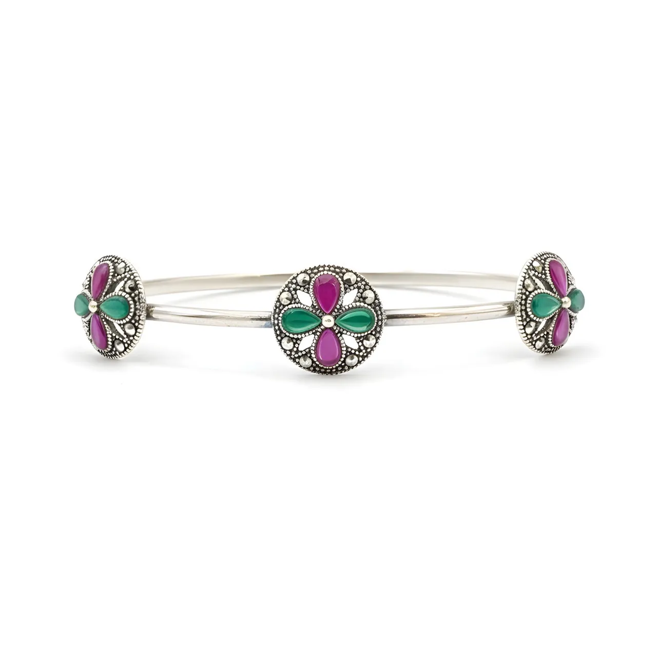 Gemstone Cuff Bangles view 2