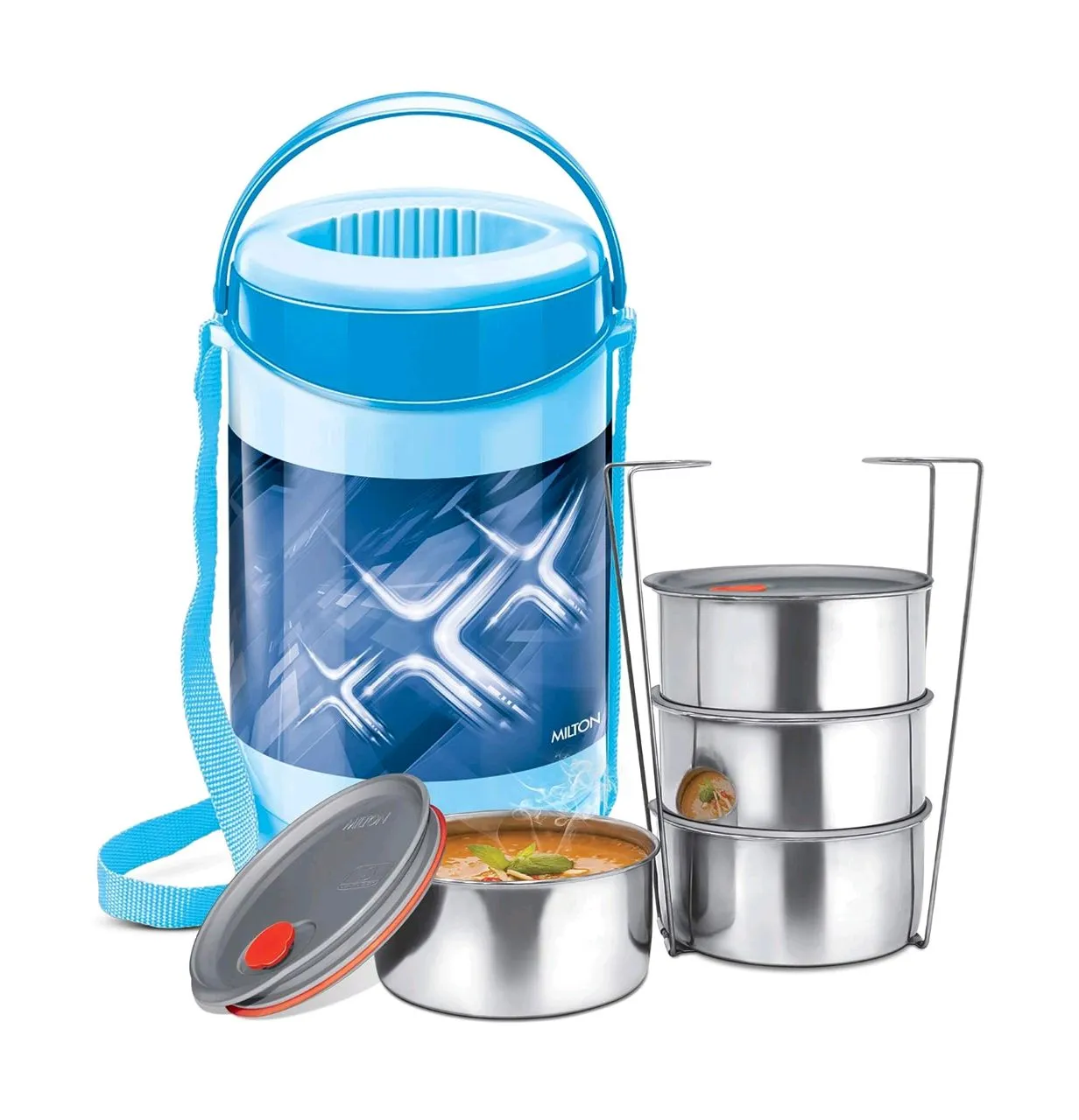 Milton Econa Deluxe 4 Tiffin, Yellow, 1 Pcs view 2
