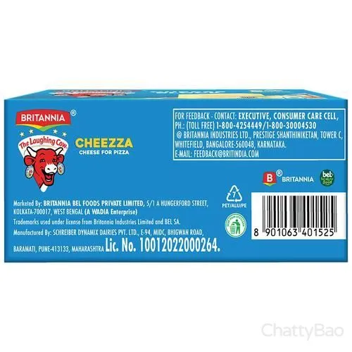 Britannia Cheezza Cheese For Pizza Block 200 g view 2