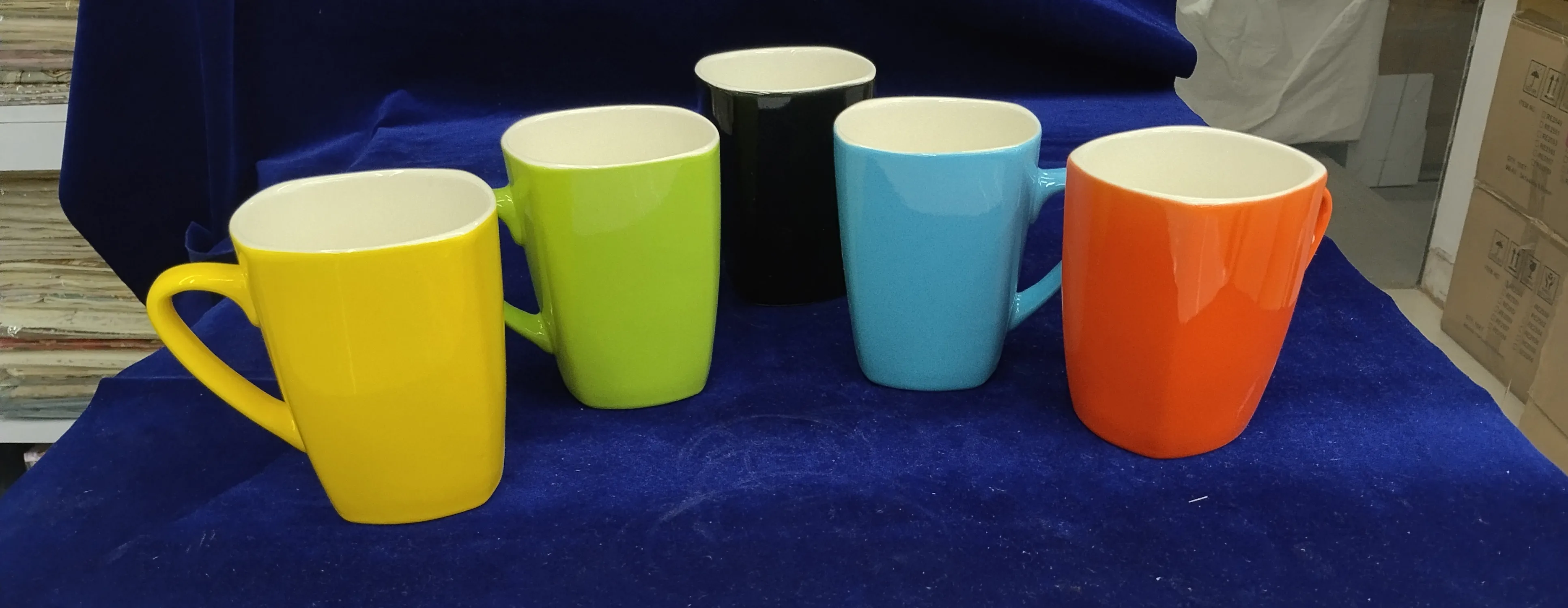 Colorful Ceramic Mugs view 2