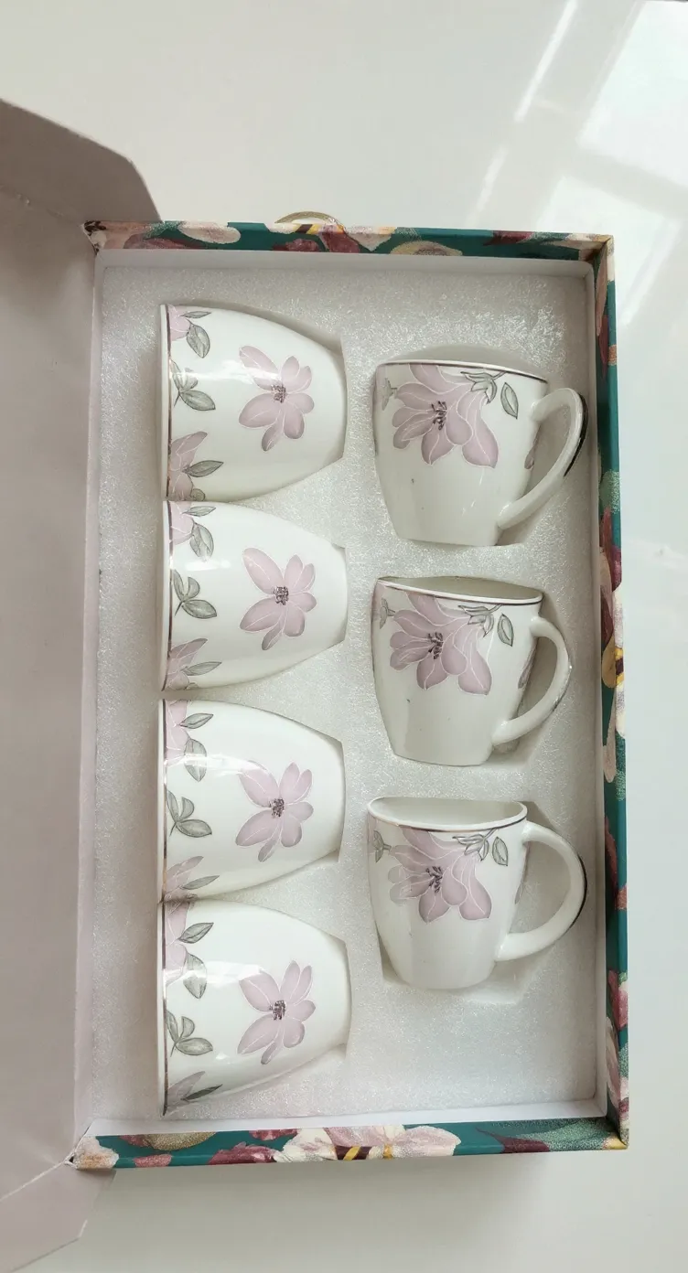 Floral Ceramic Cups view 2