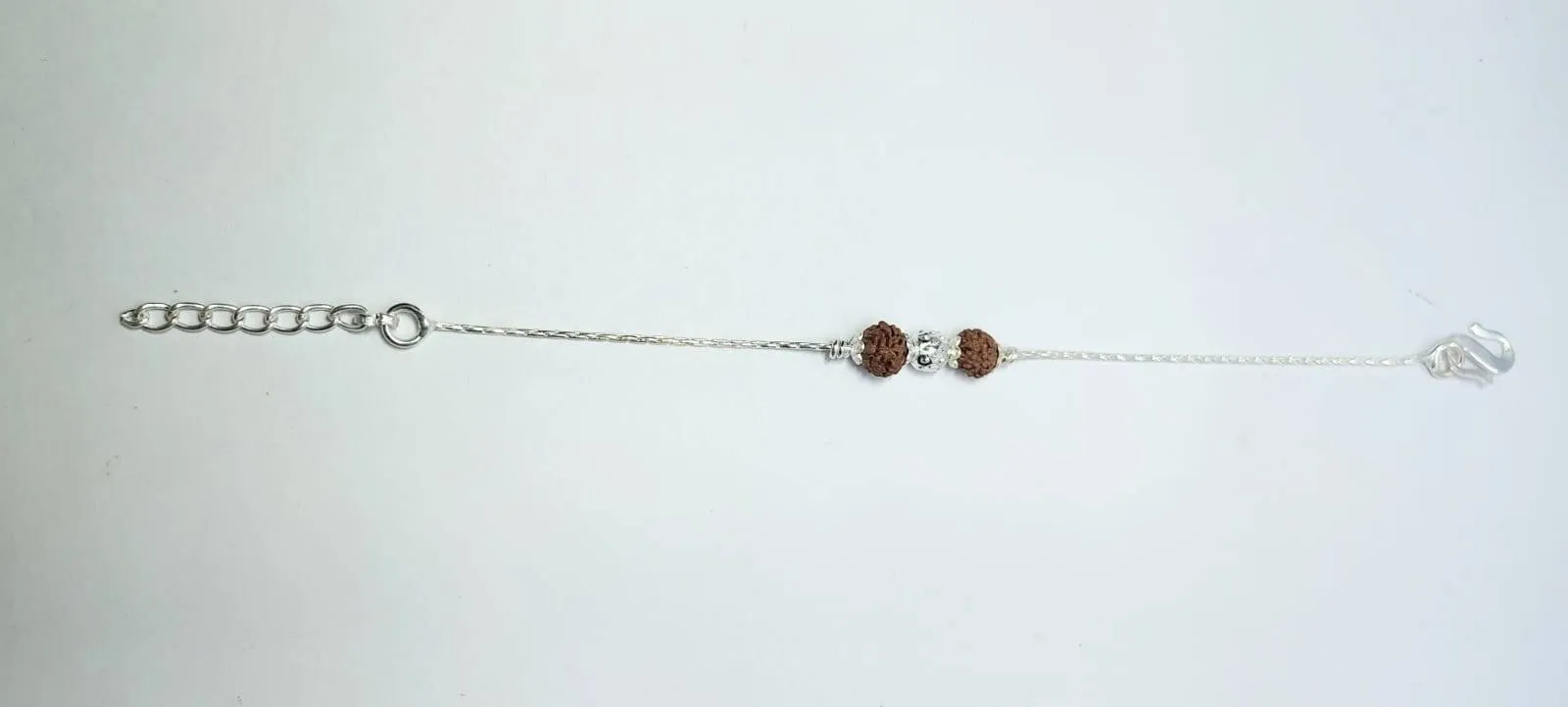 Archvins Silver Rudraksha Rakhi (AVRH-31) view 2