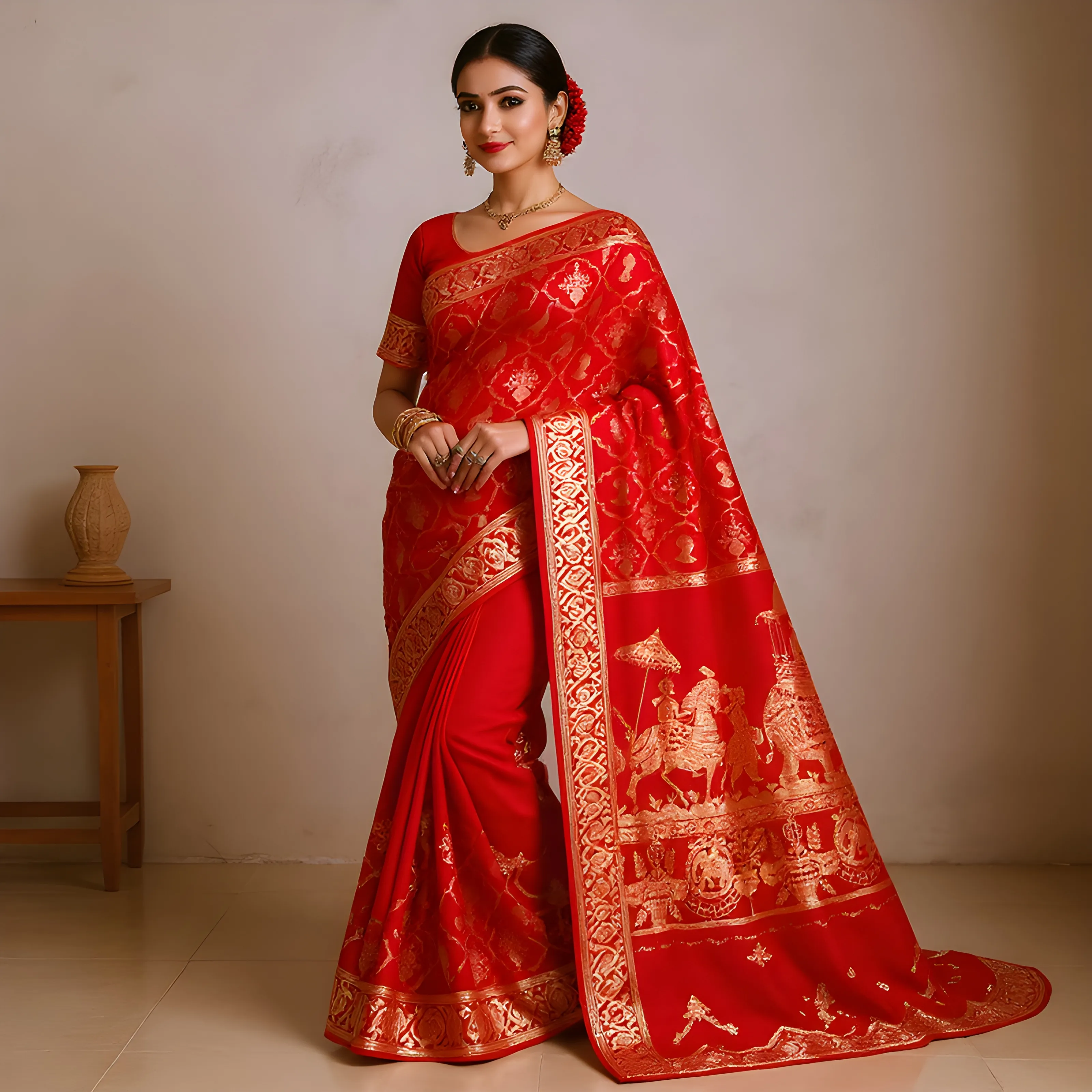 The Mirror Story Saree