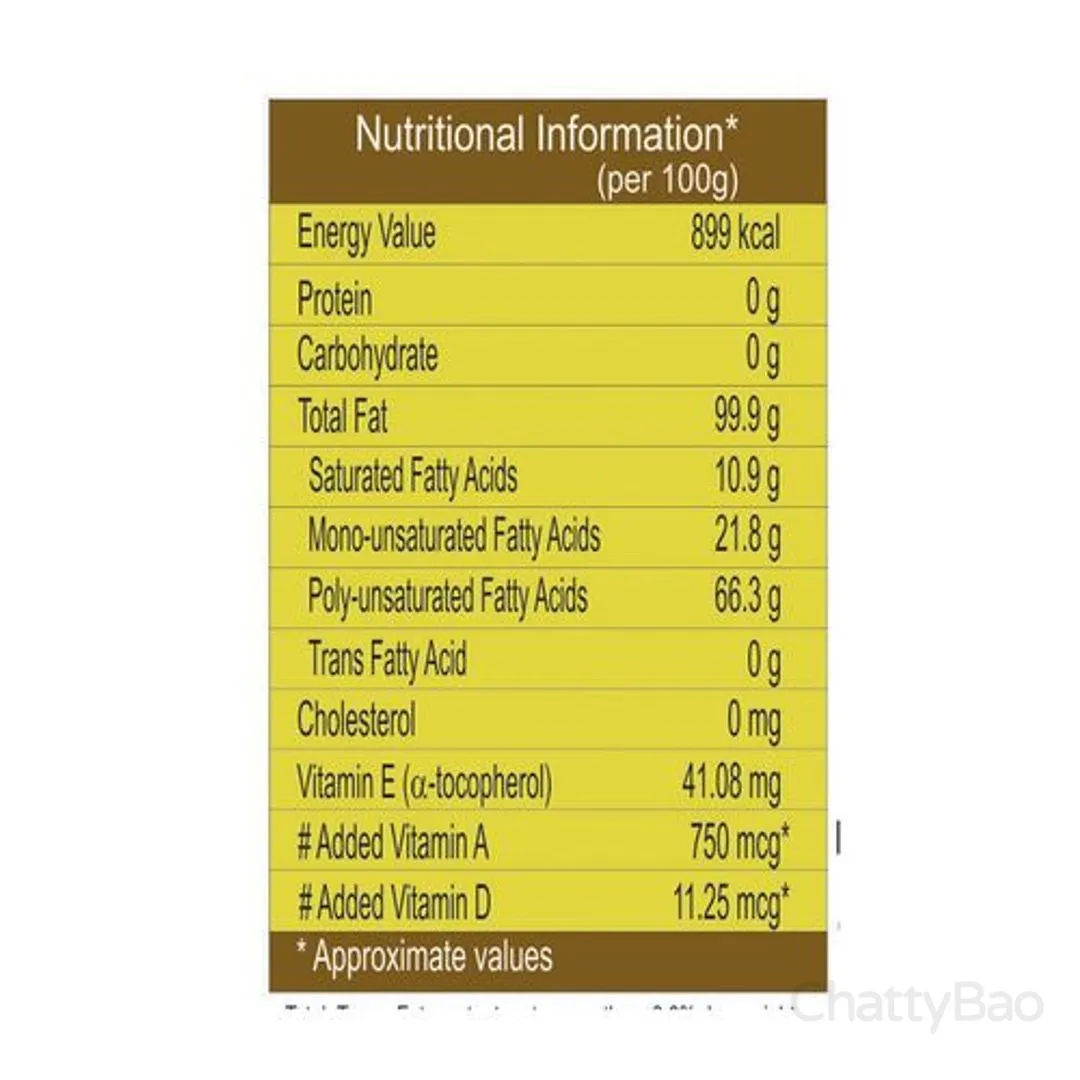 Patanjali Fortified Sunflower Oil Bottle 1 L view 3