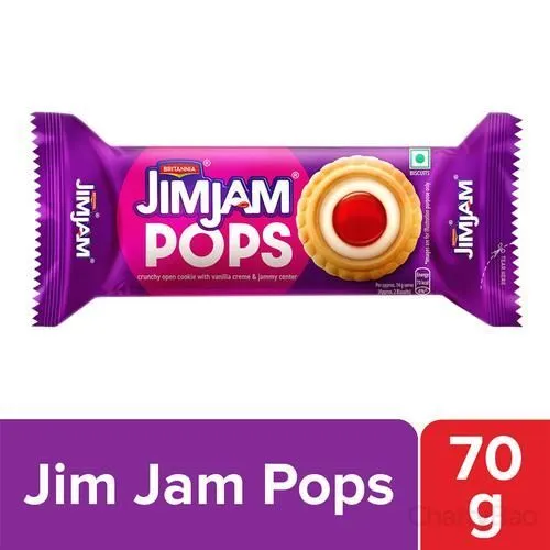 Britannia Jim Jam Pops Biscuit 70 g view 2