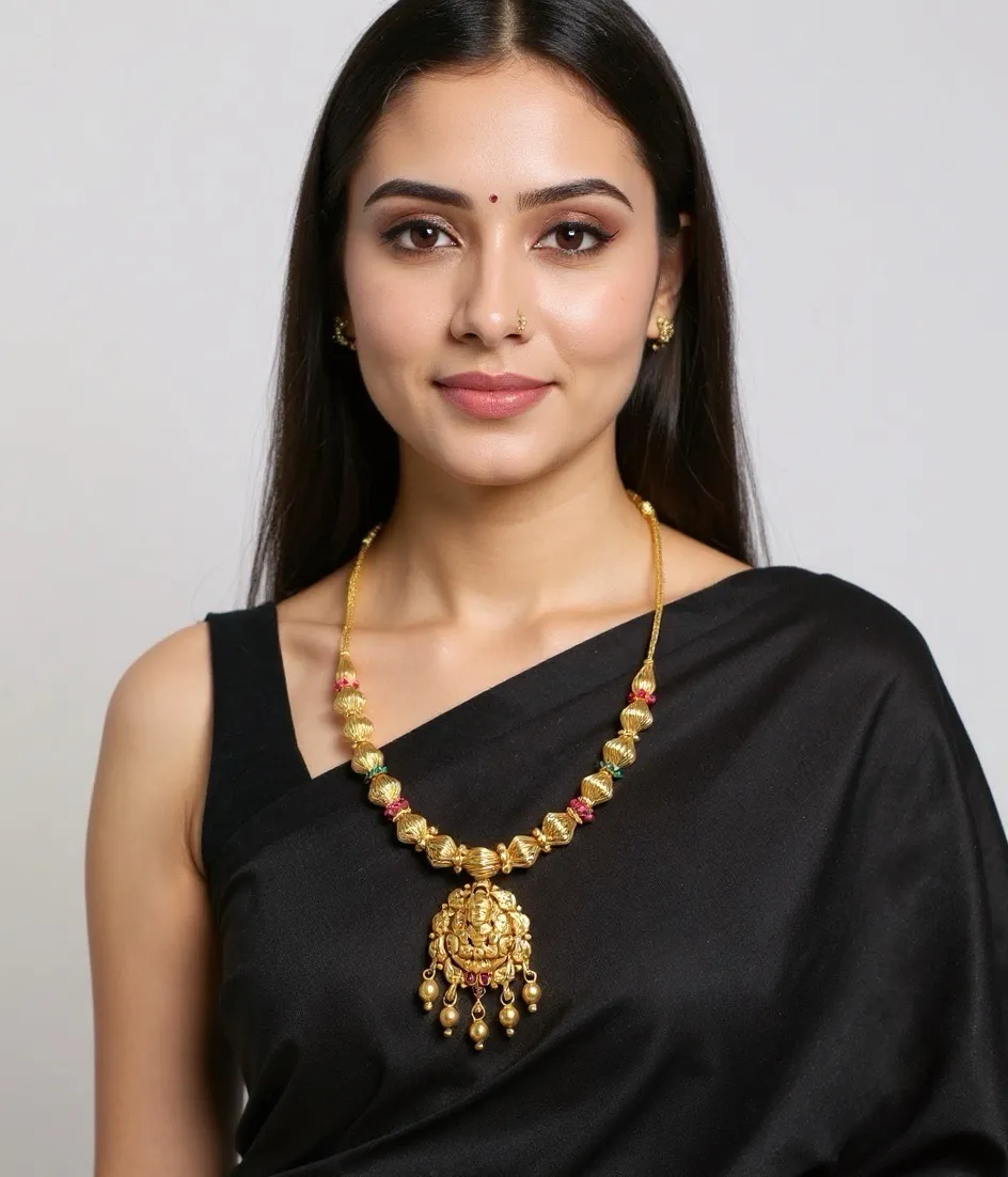 Traditional Temple Small Necklace view 2