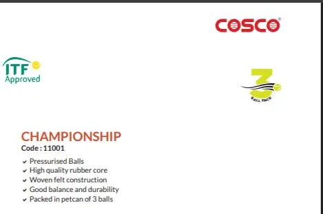 Cosco Championship Tennis Balls  Pack Of 3 view 2