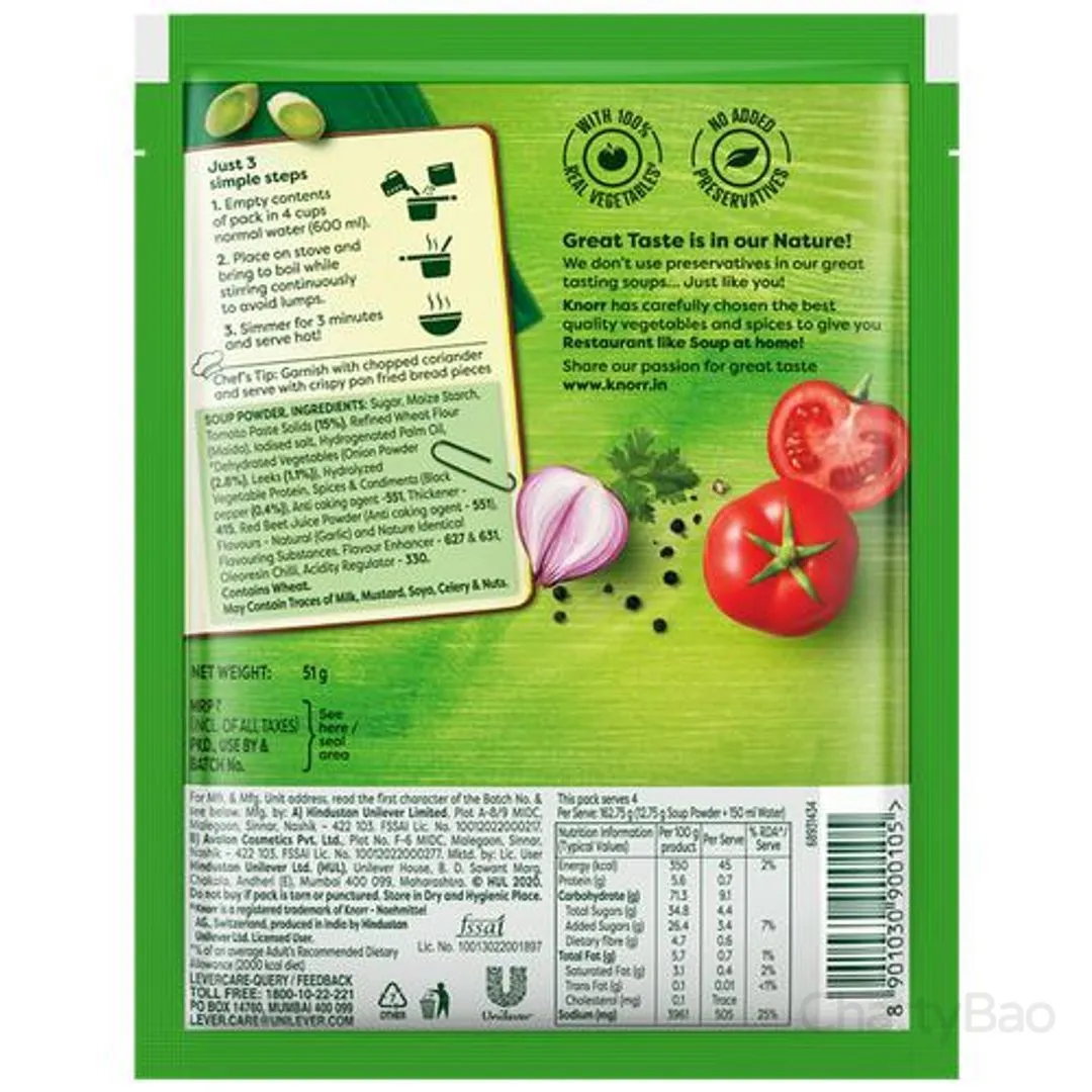 Knorr Thick Tomato Soup 51 g view 2