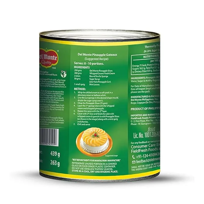 Del Monte Pineapple Slices 439 g view 2