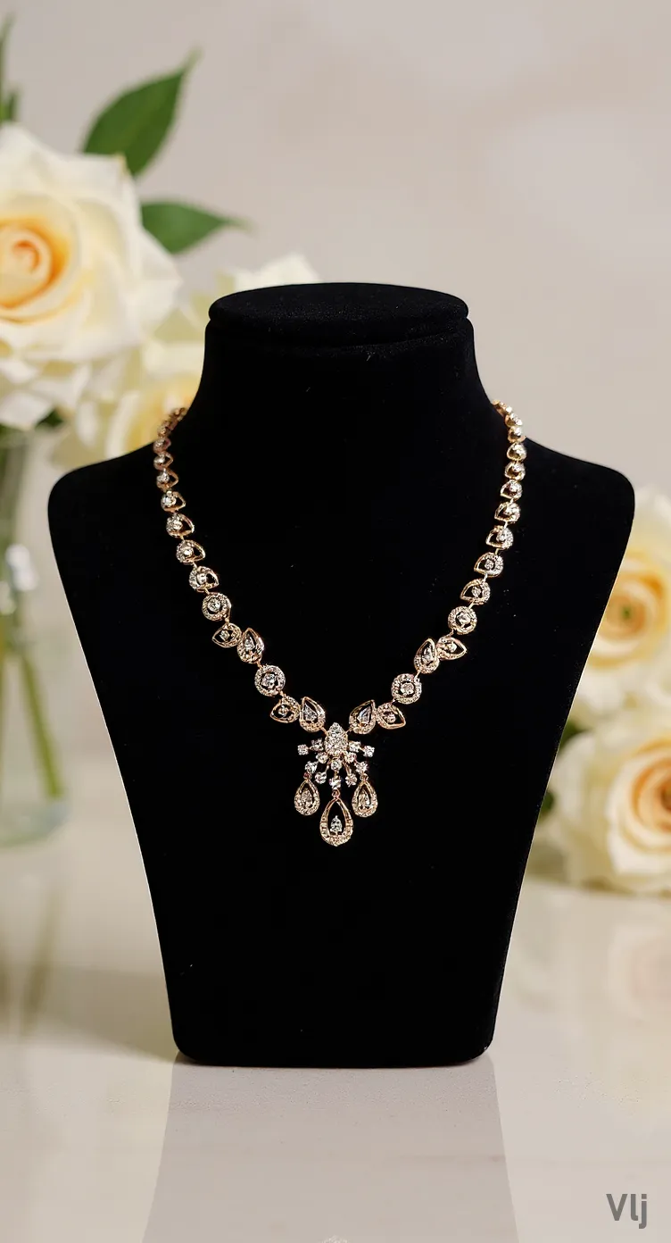 Crystal Necklace and Earring Set view 2