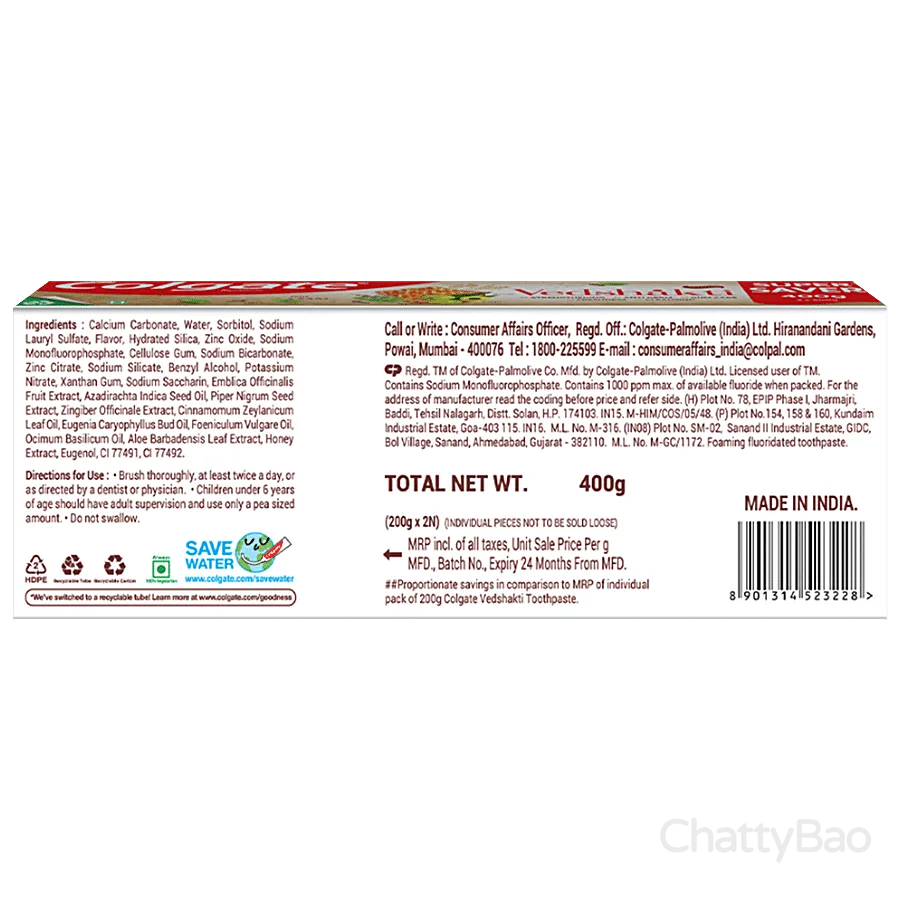 Colgate Vedshakti Toothpaste 400 g view 2
