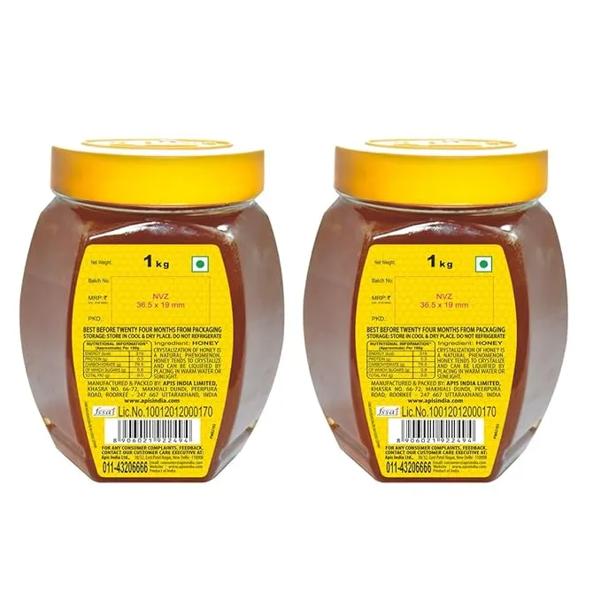 Apis Himalaya Honey (Pack of 2 x 1 Kg each) view 2