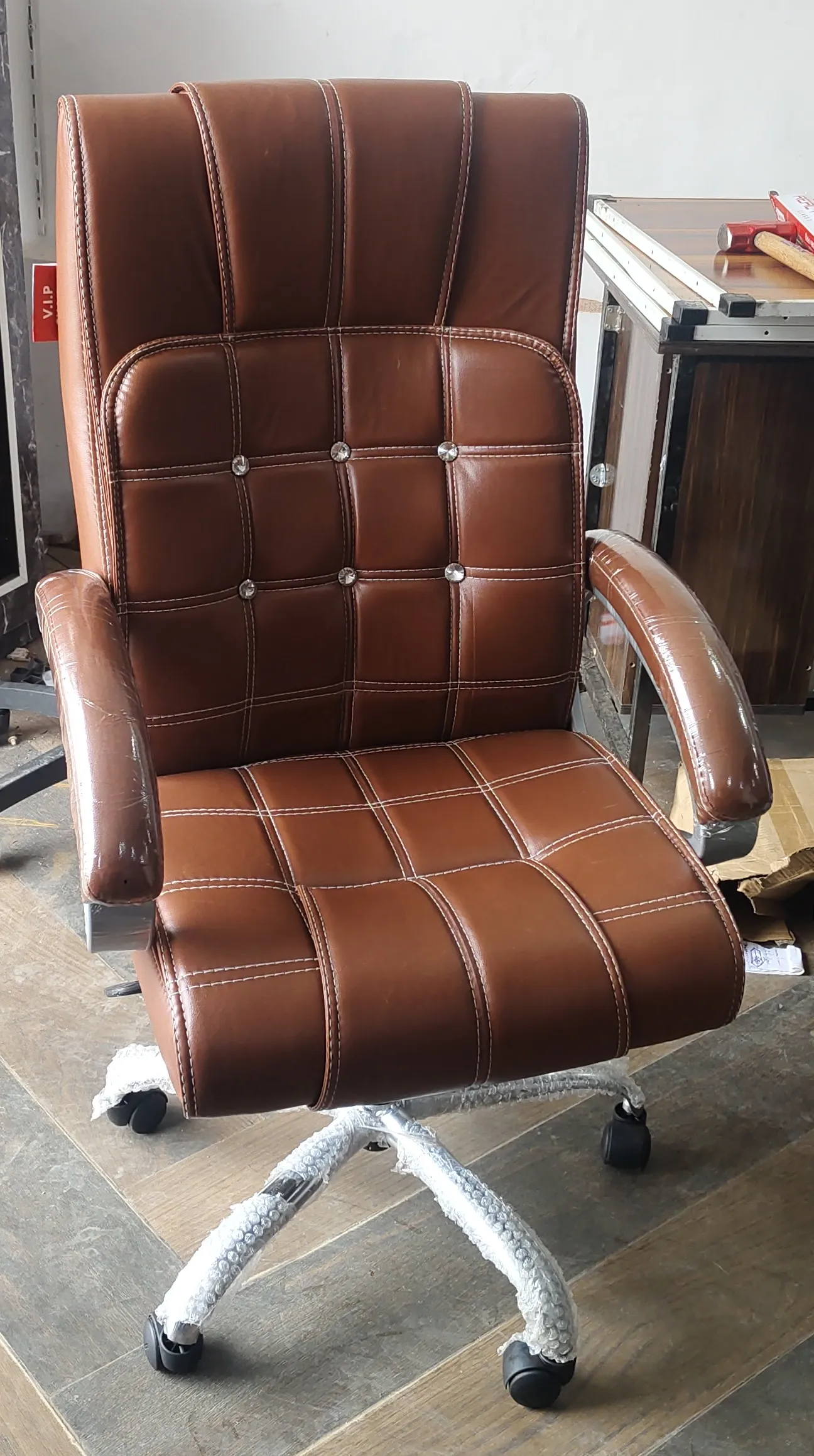 Luxury Leather Office Chair view 2