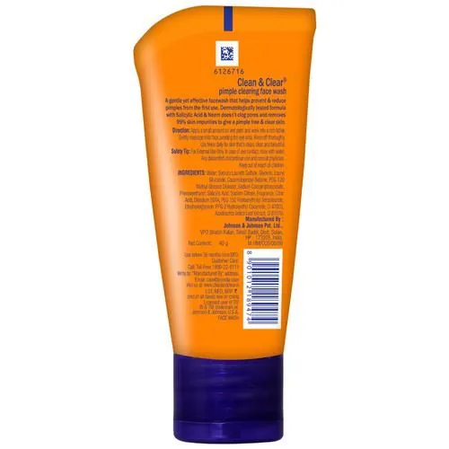 Clean & Clear Pimple Clearing Facewash 40 g view 2