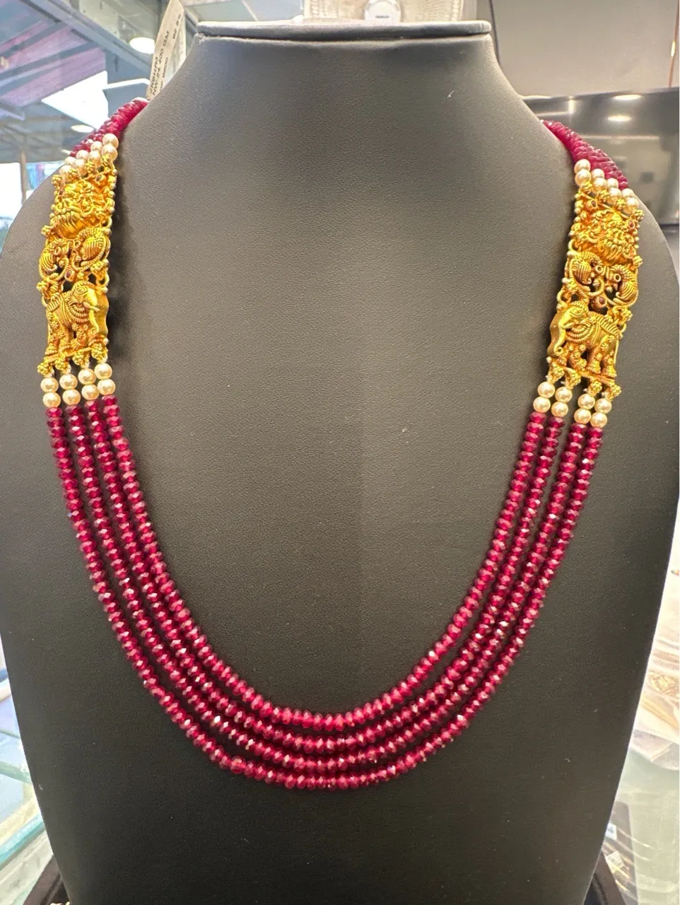Ruby Temple Necklace view 4