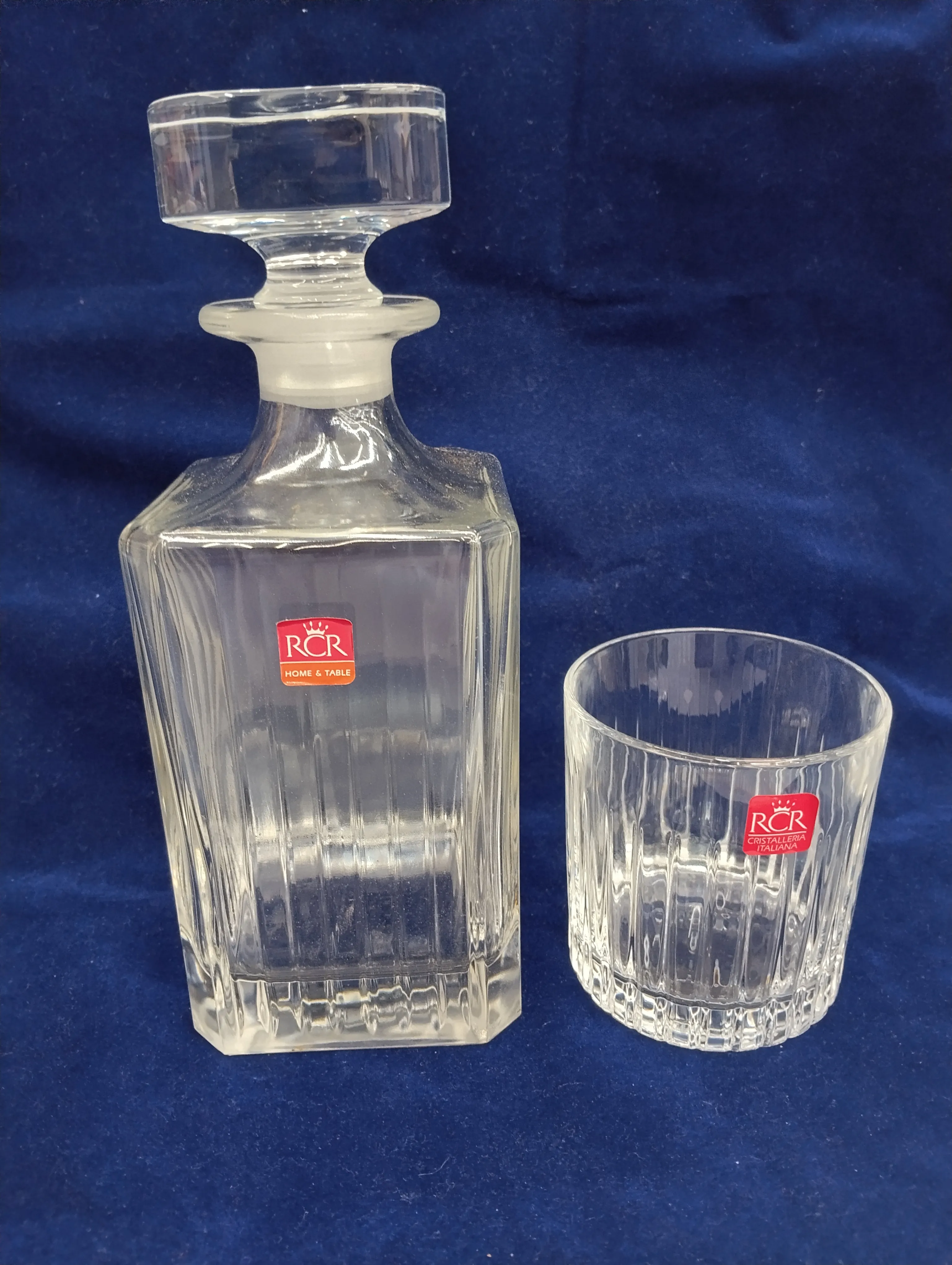 RCR Crystal Decanter and Glass Set view 2