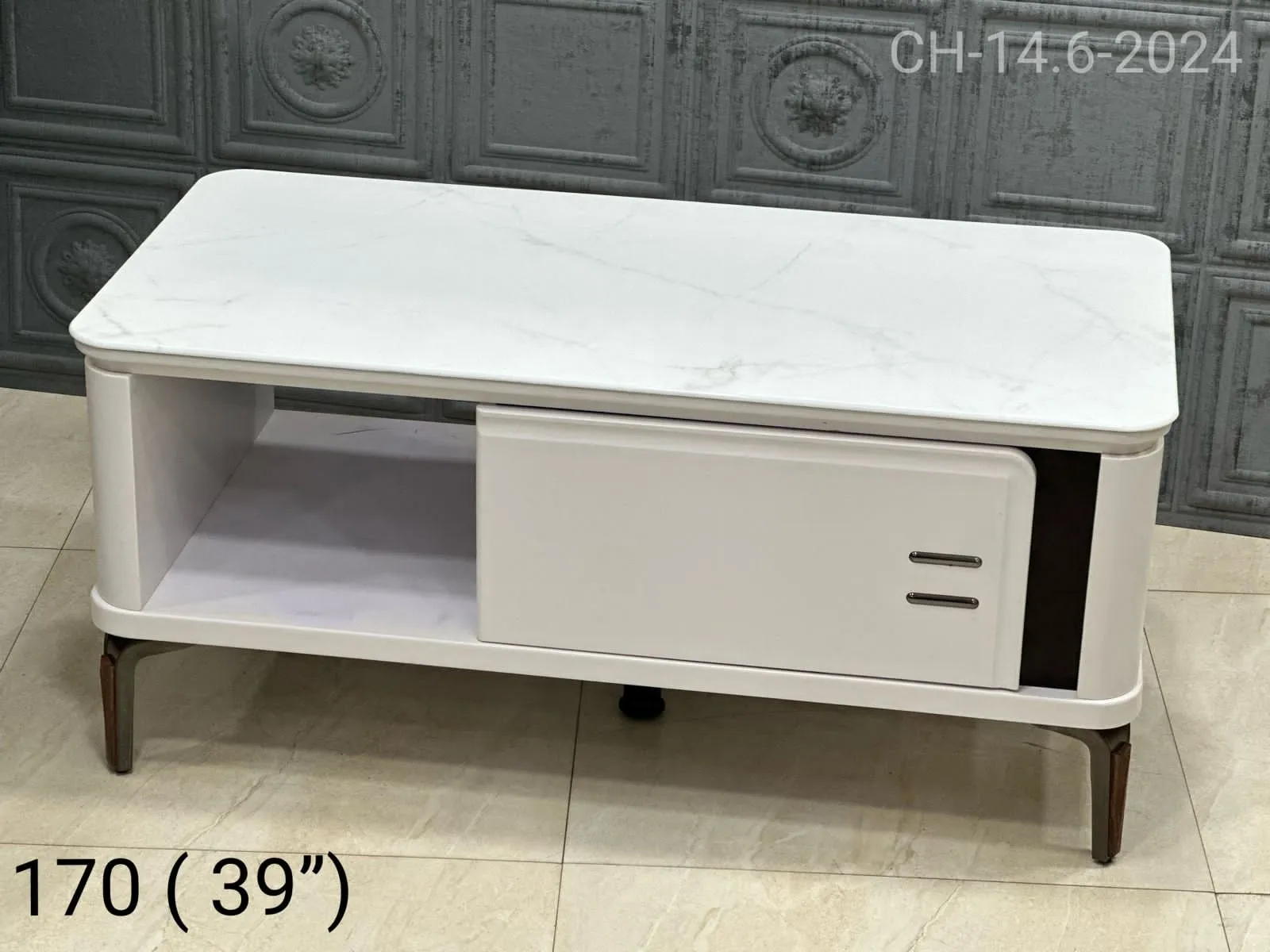 Marble Top Storge Table Imported