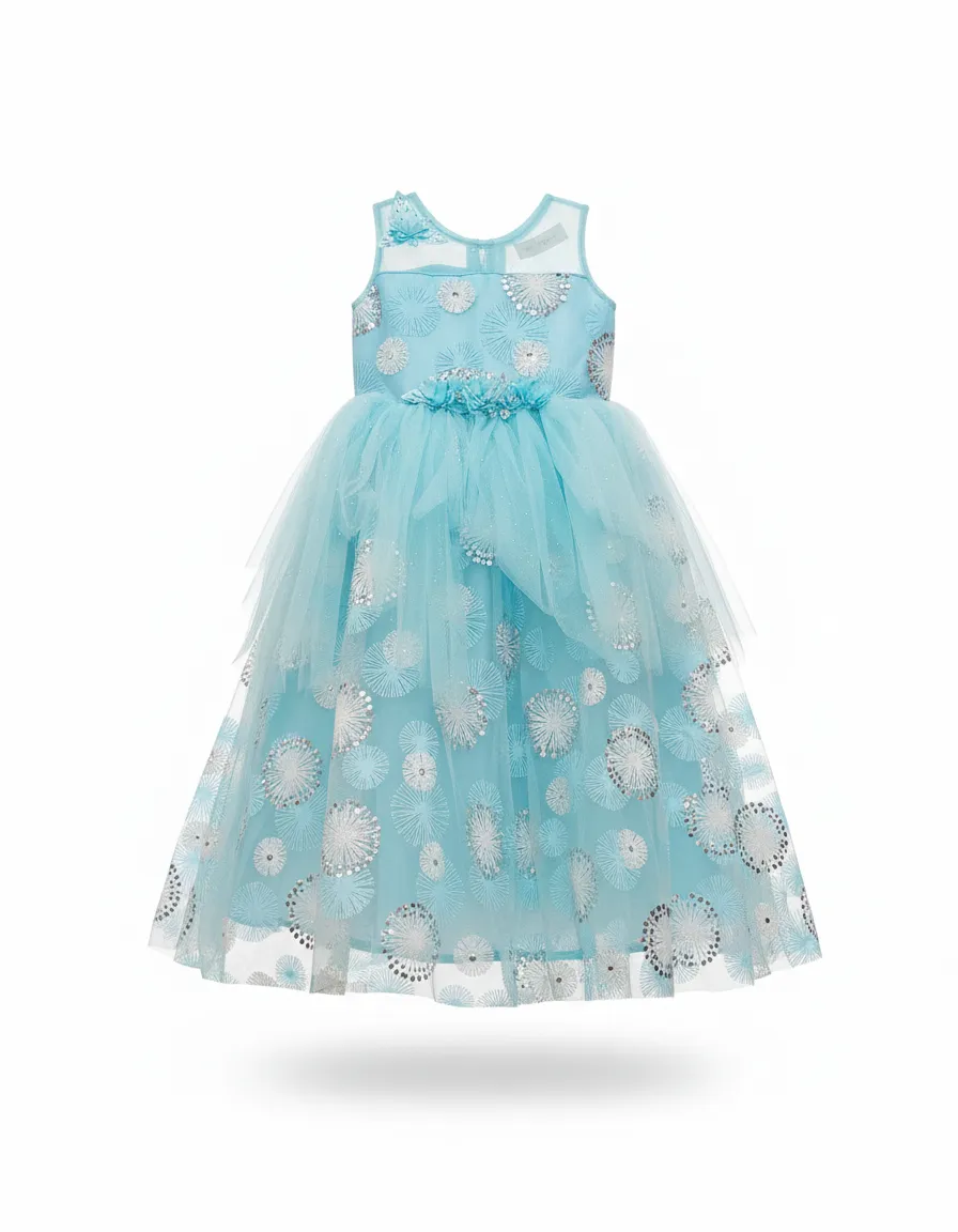 Girls Party Wear Gown Sky view 2