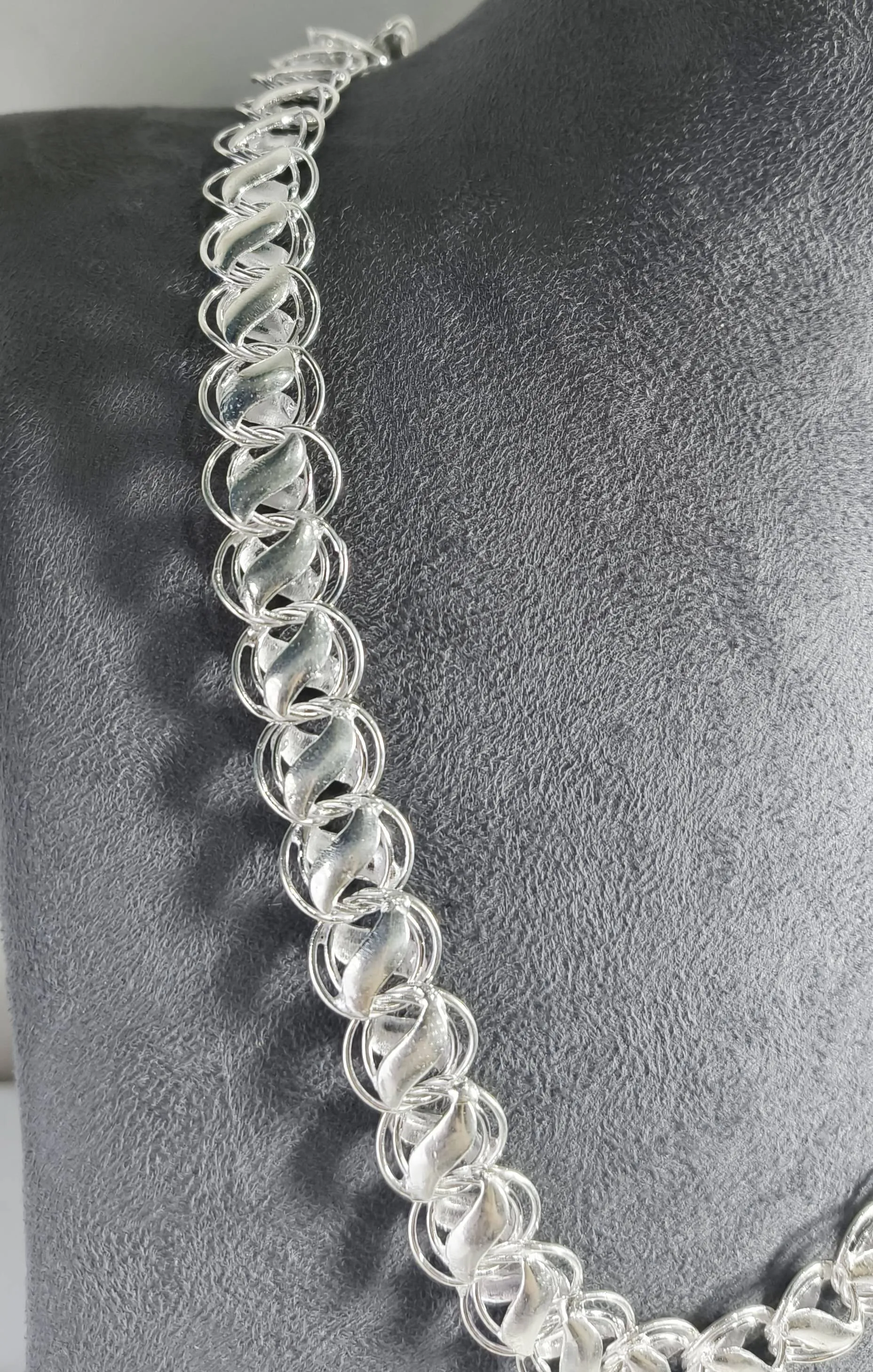 Silver Chain Necklace (AVSC-43) view 2