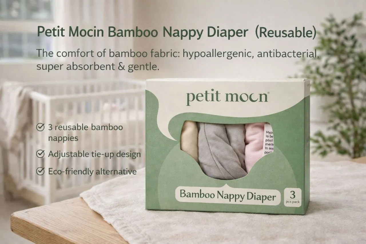 Petit Moon Bamboo Nappy Diaper view 4