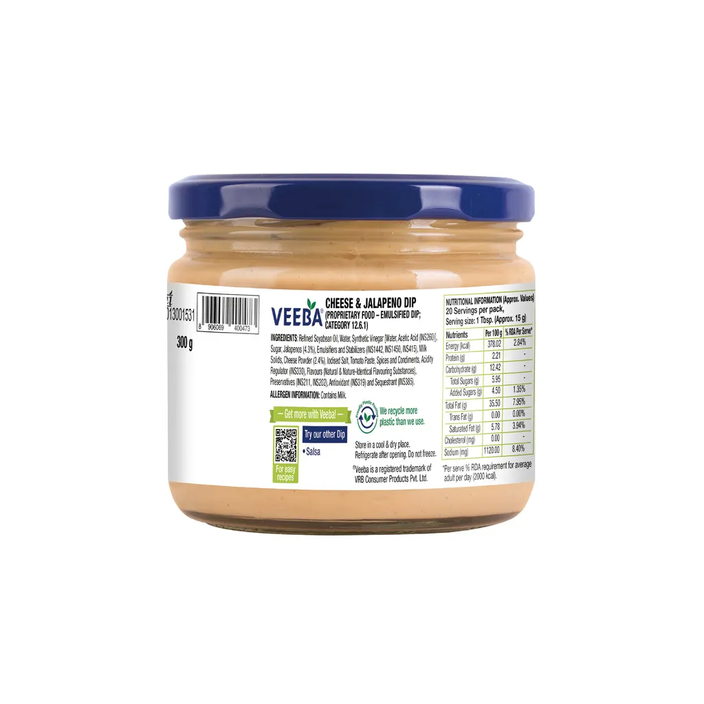Veeba Cheese and Jalapeno Dip 300 g view 2