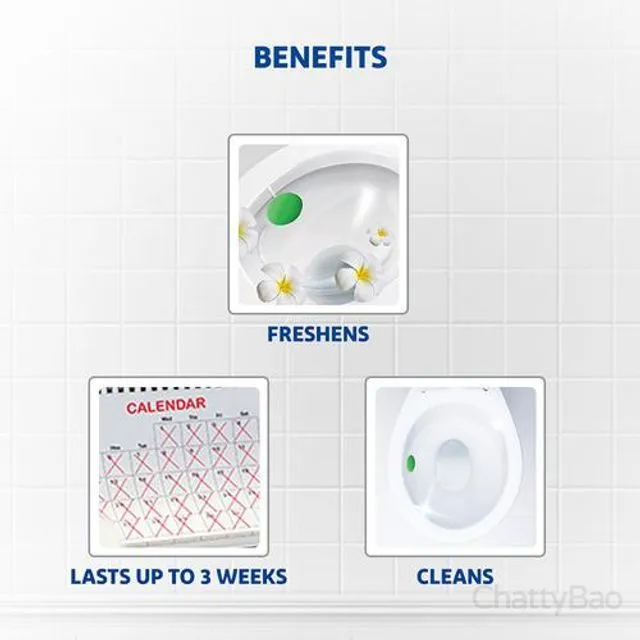 Harpic Hygienic Toilet Cleaner Rim Block - Jasmine 26 g view 4