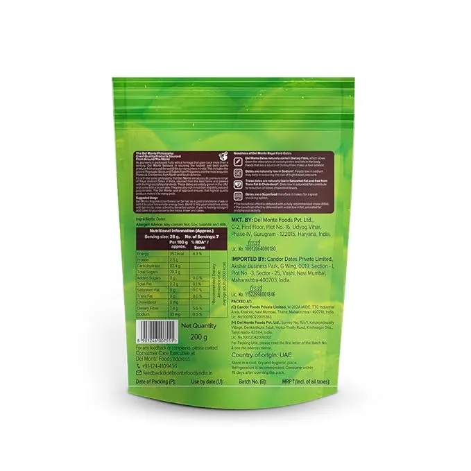 Del Monte Royal Arabian Fard Dates 200 g view 2