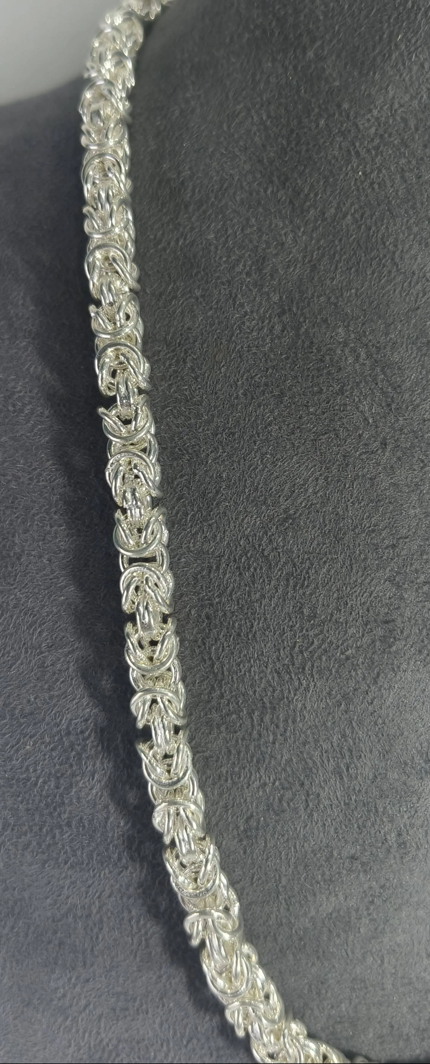 Silver Floral Chain (AVSC-42) view 2
