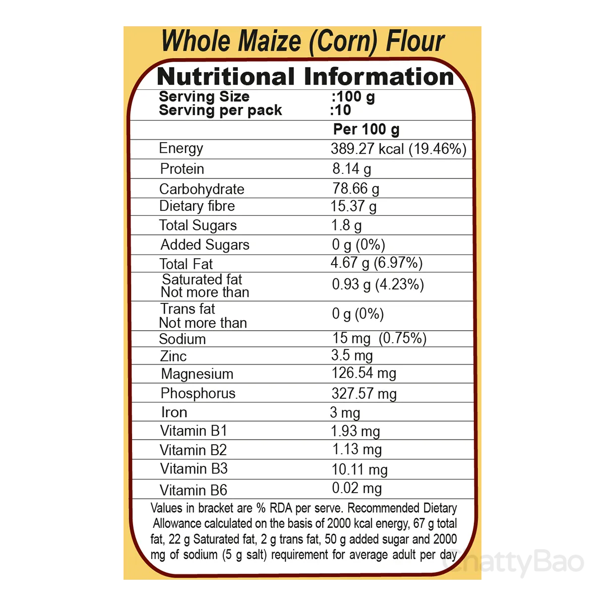 Patanjali Maize Atta 1 Kg view 2
