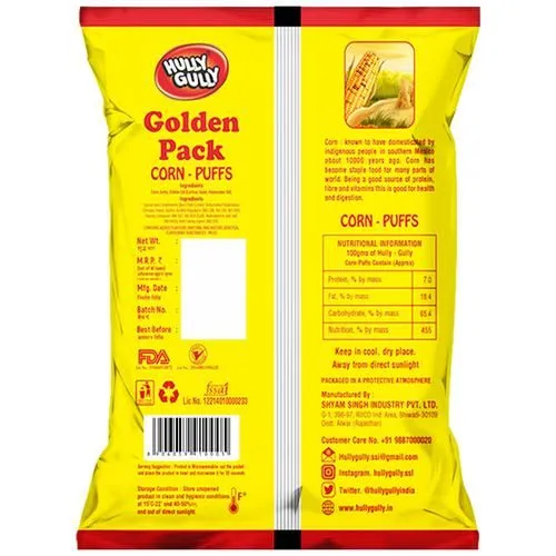 Hully Gully Corn Puffs Magic Masala 120 g view 2