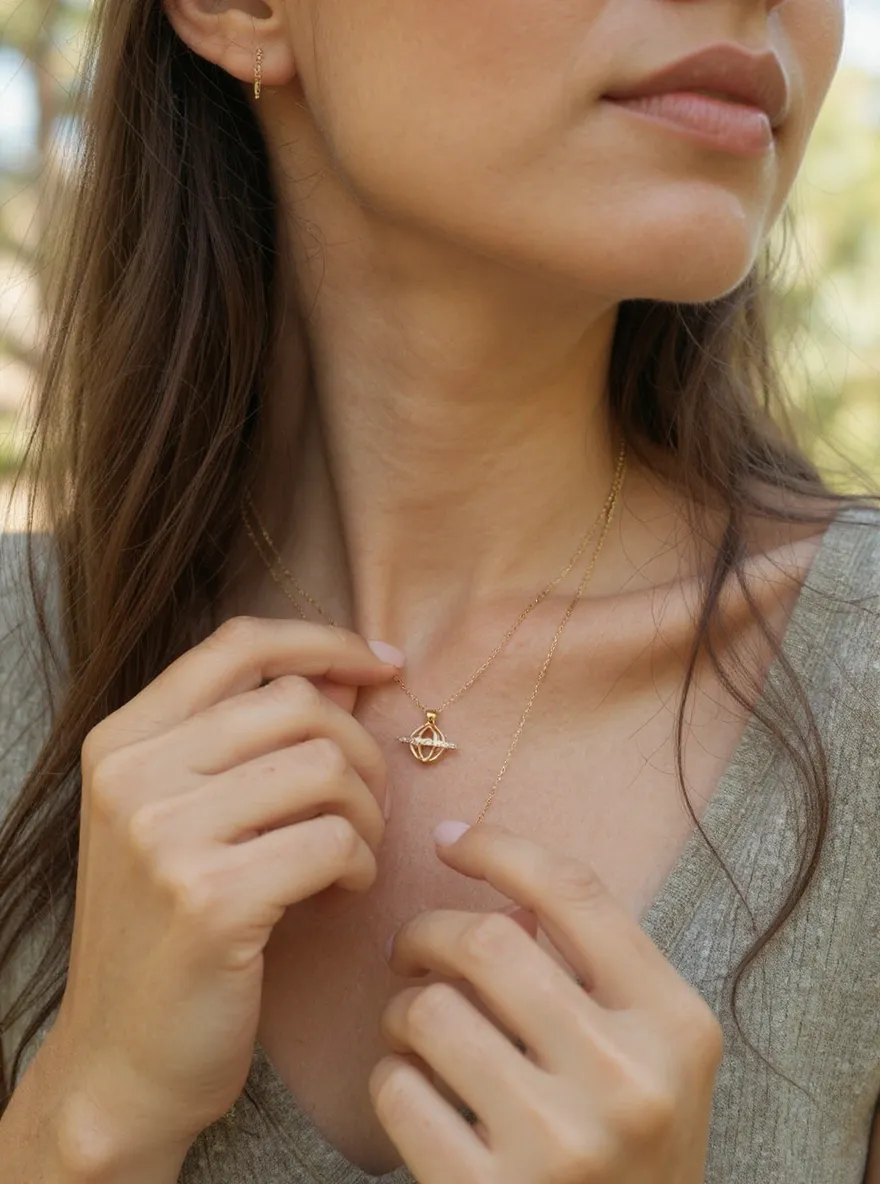 Rose Gold Pendant Necklace