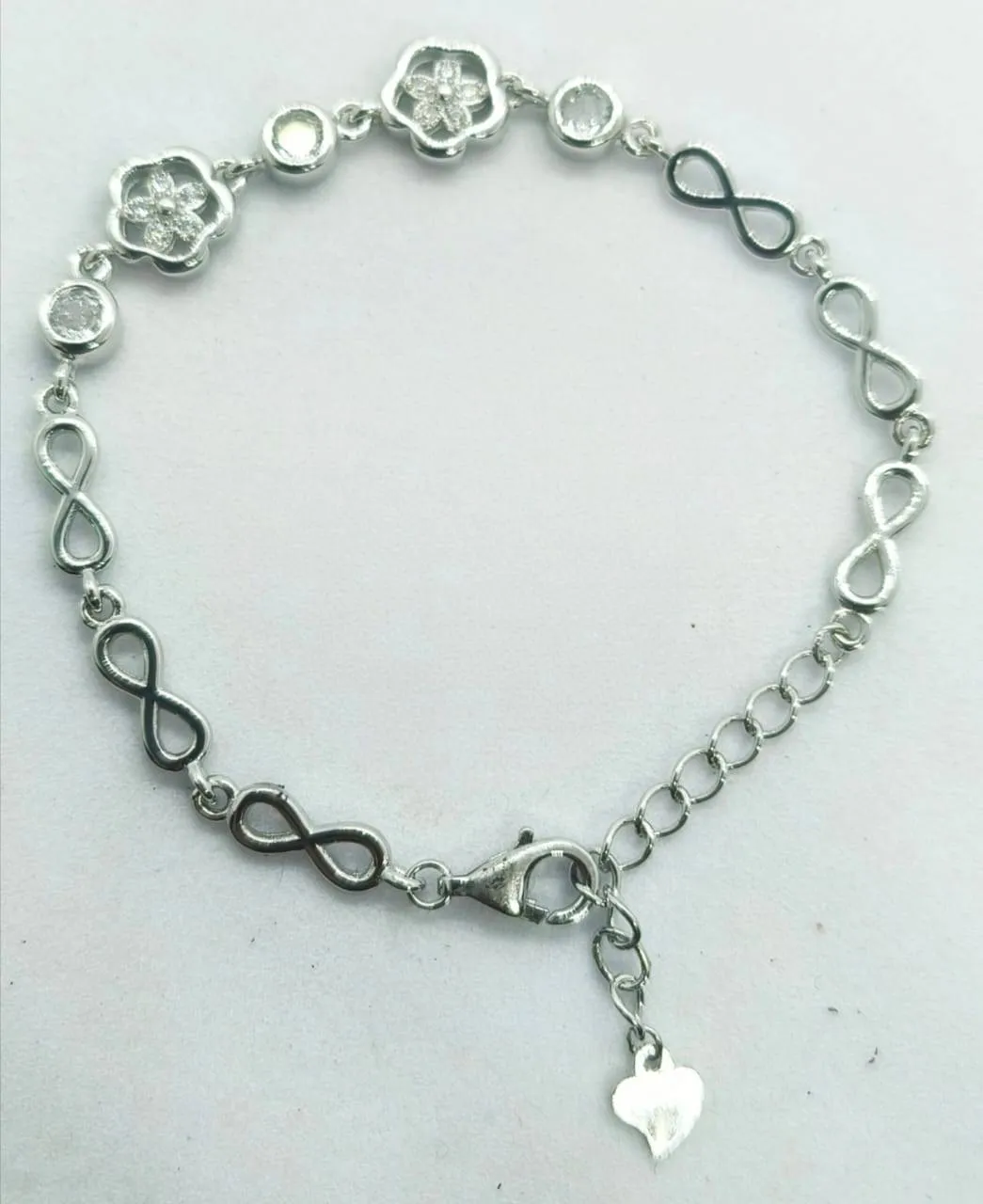 Silver Floral Bracelet (AVSBR-040) view 4