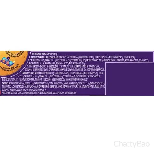 Cadbury Celebrations Assorted Chocolates - Gift Pack 130.9 g view 3