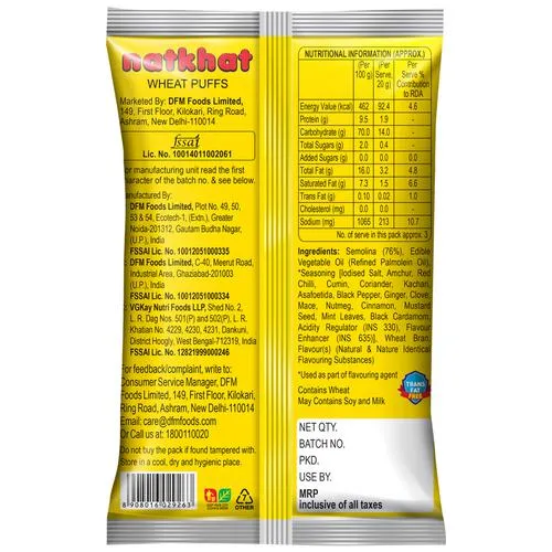 Crax Natkhat Classic Wheat Puffs Namkeen 63 g view 2
