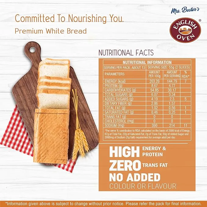 English Oven Premium White Bread 700 g view 3
