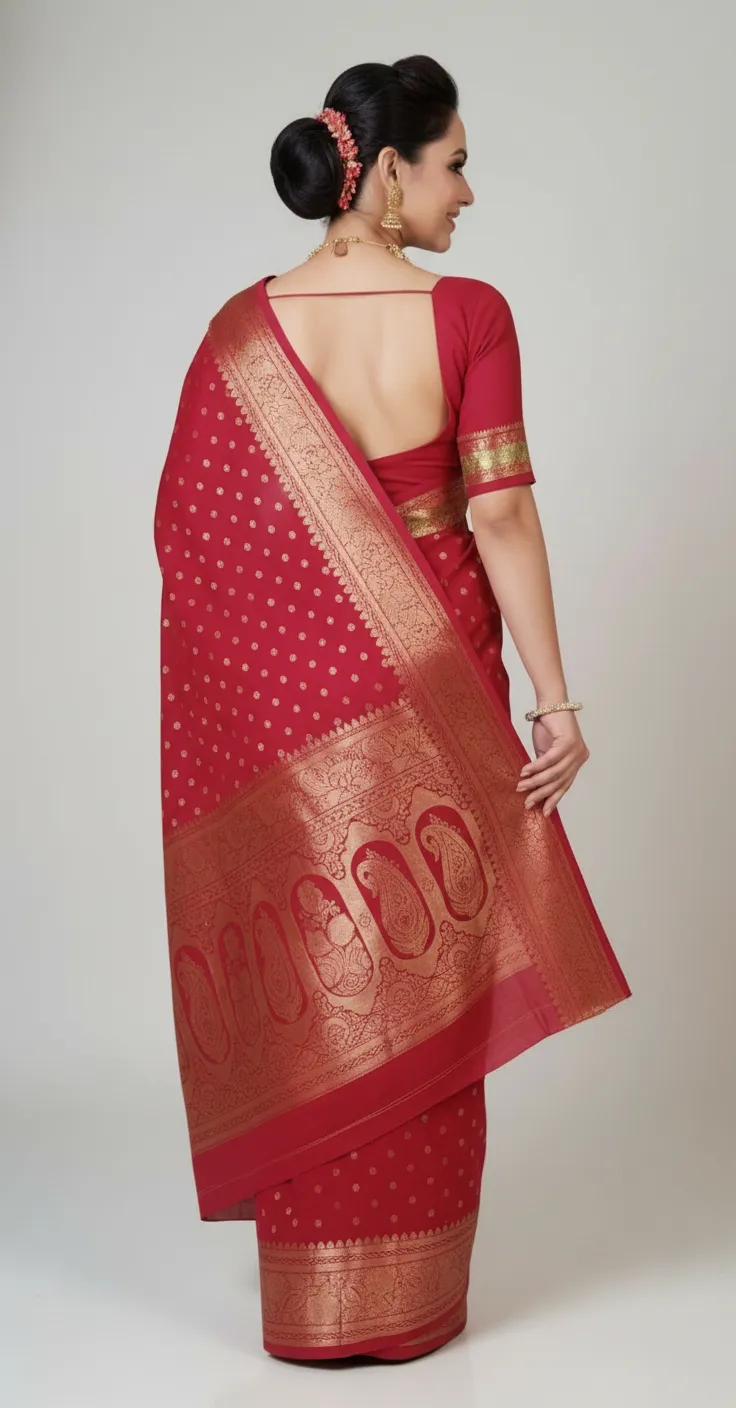 Banarsi Silk Saree view 3
