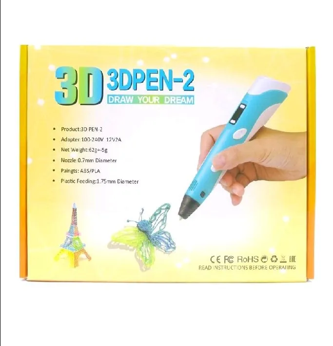 3D Pen-2 Draw Your Dream, Yellow, 1 Pcs view 2