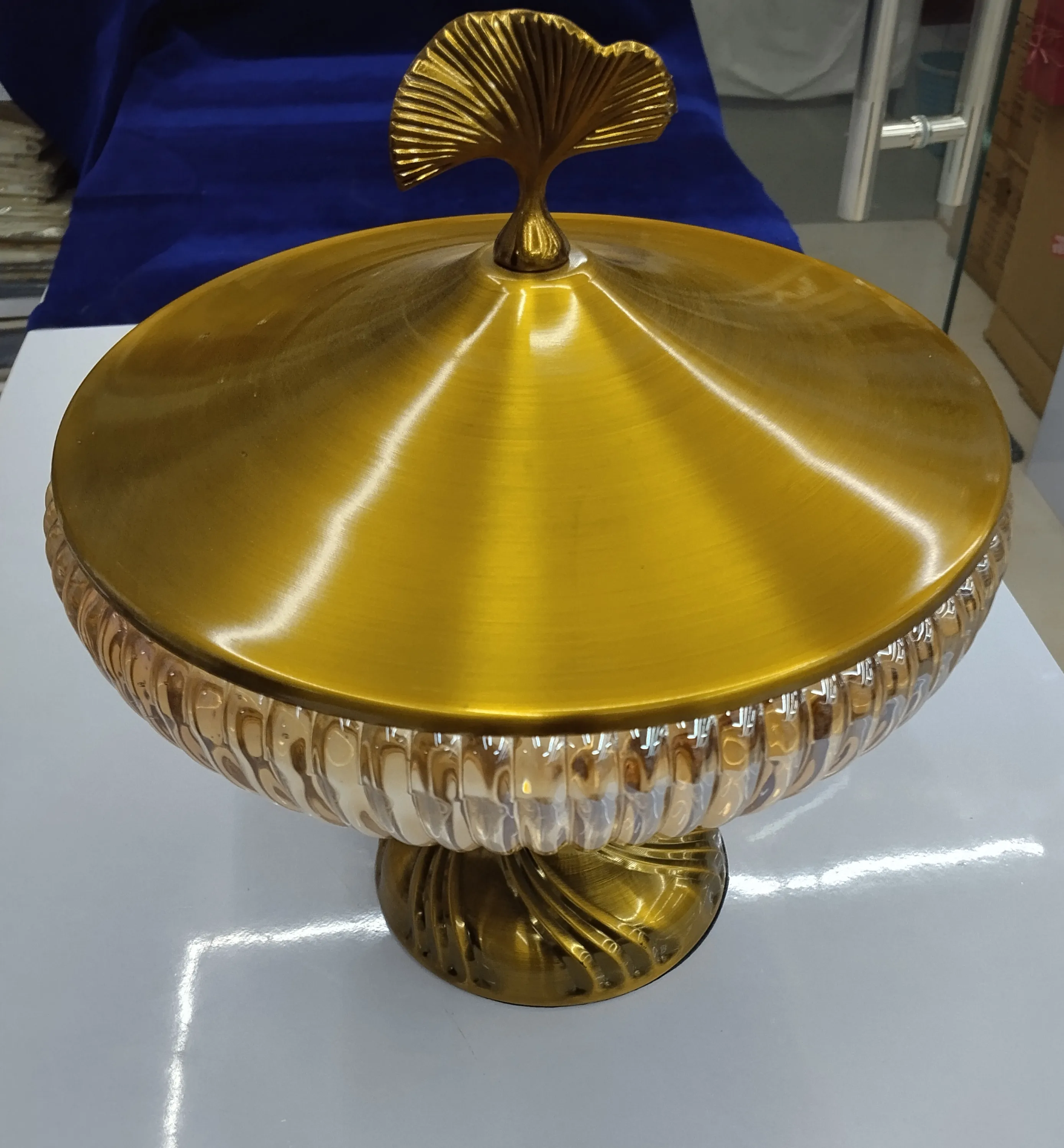 Golden Decorative Container view 2