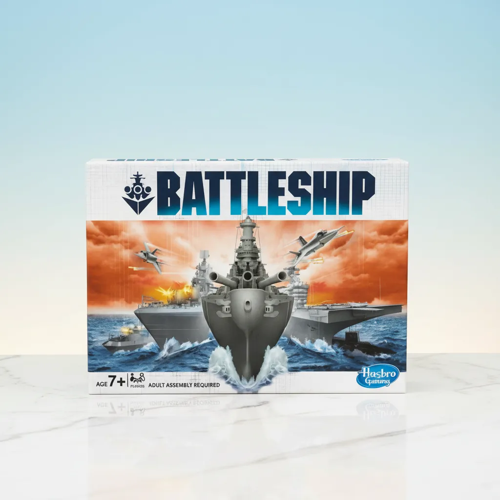 Hasbro Gaming Battleship Board Game, Classic Strategy Play for Kids and Adults, for Boys & Girls Ages 7 and Up, for 2 Players, Birthday Gift view 2