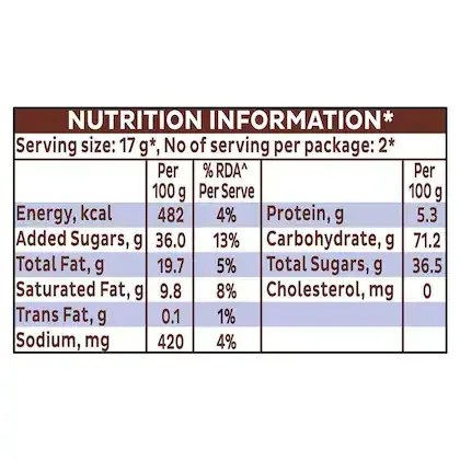 Cadbury Oreo Chocolate Flavour Biscuit 50 g view 3