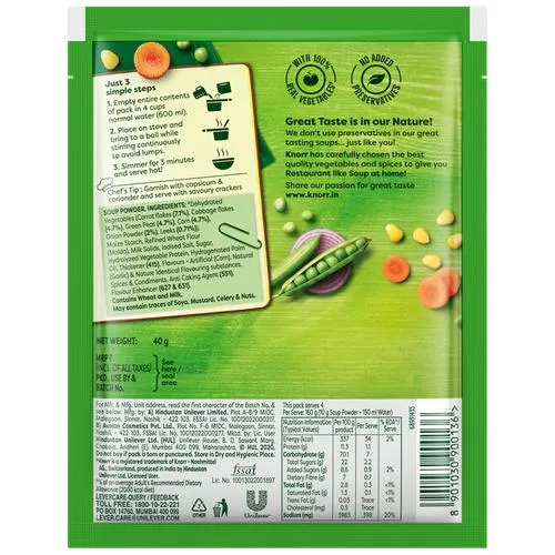 Knorr Mixed Vegetable Soup 40 g view 2