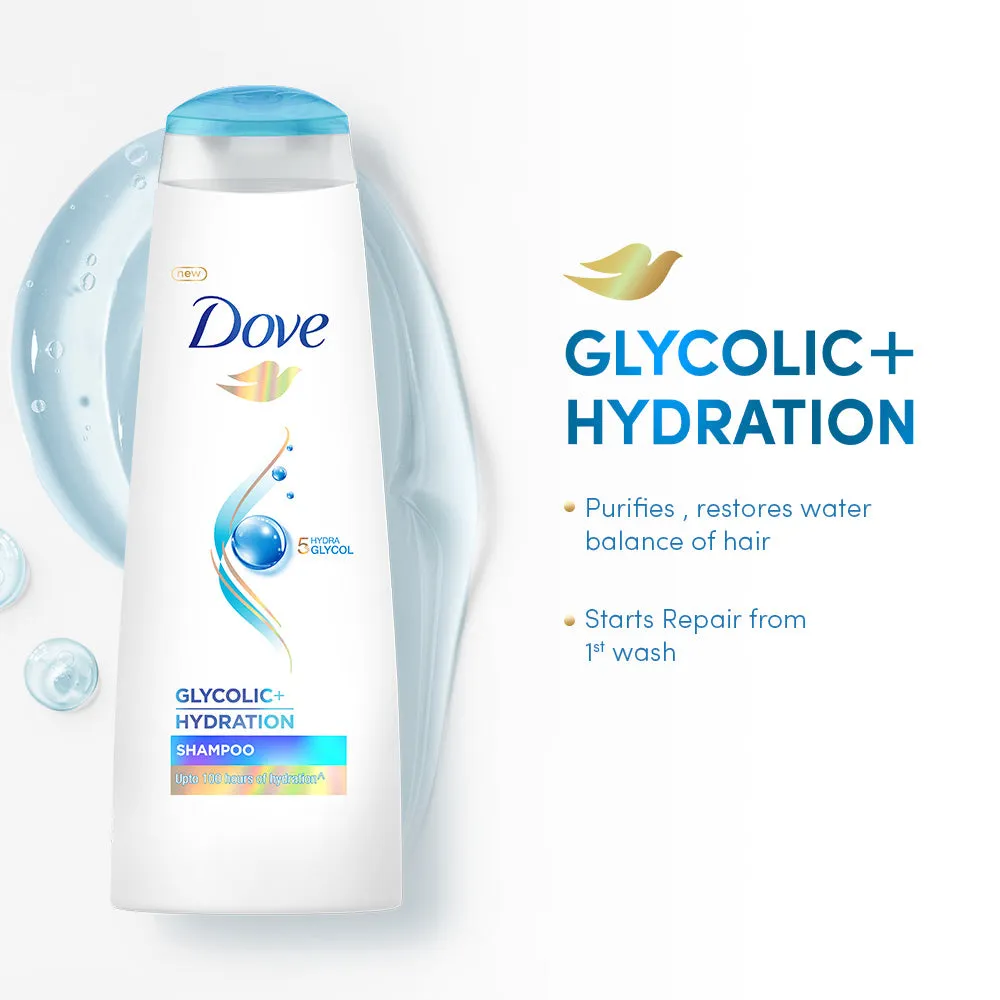 Dove Glycolic Hydration Shampoo 340 ml view 2